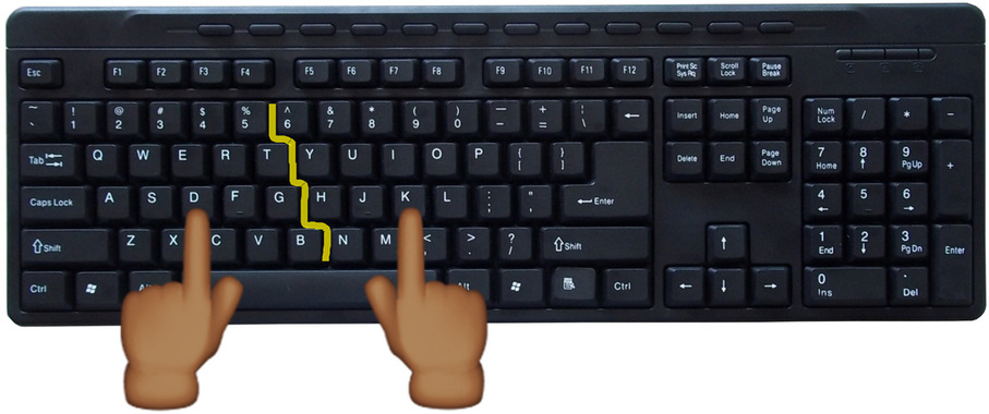 one handed typing tutorial